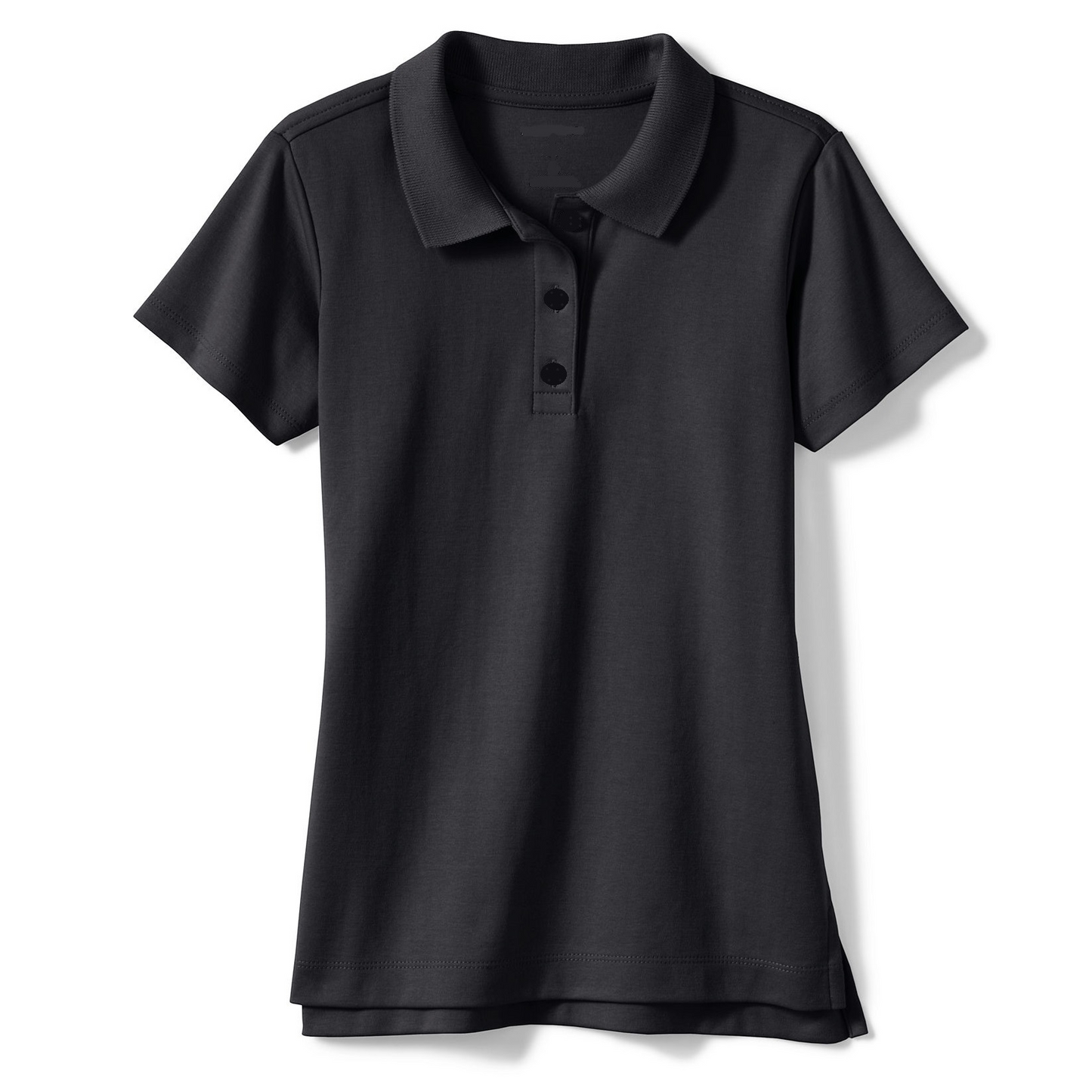 Wholesale Girls School Uniform Jersey Knit Polo in Black