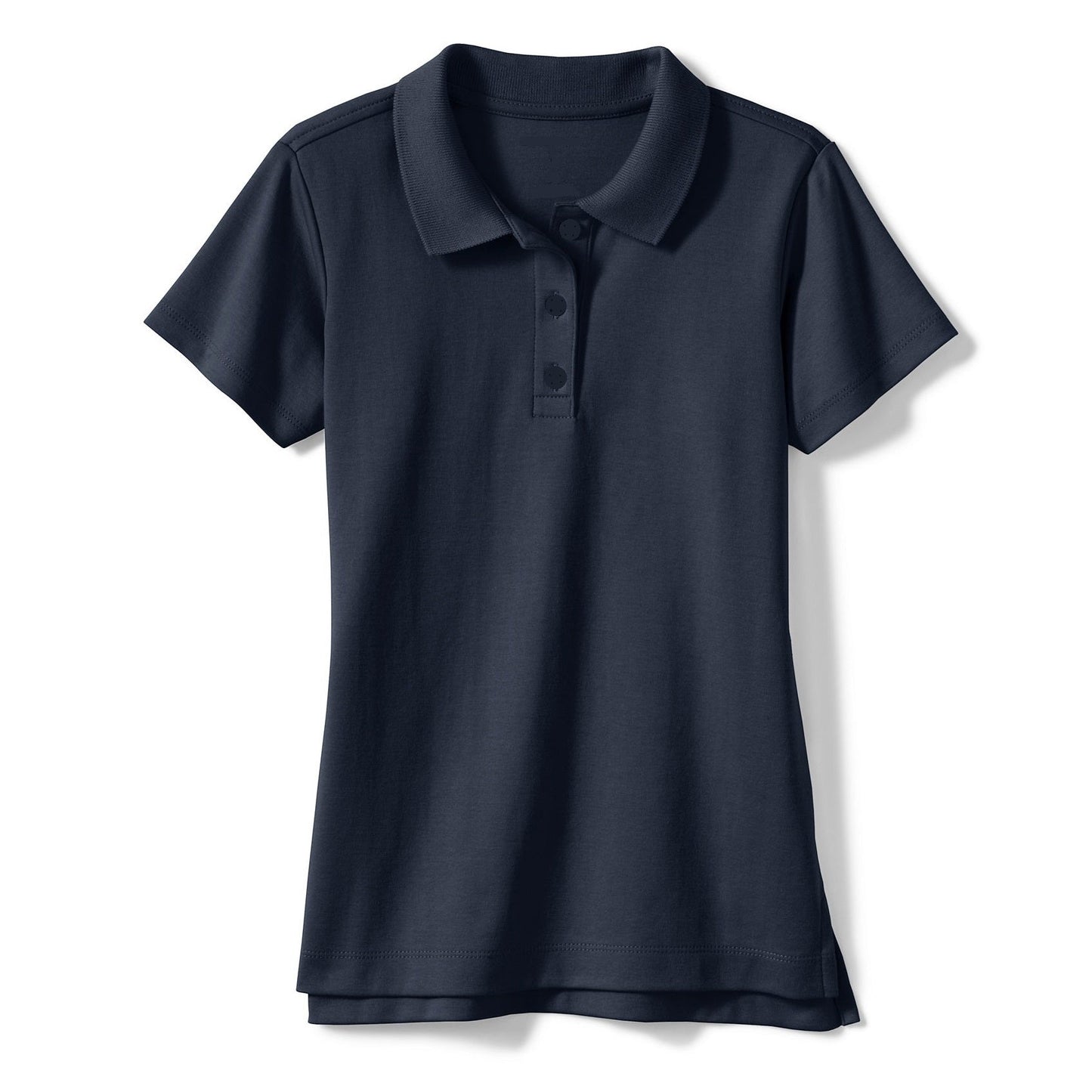 school uniforms wholesale Girls Short Sleeve Jersey Knit Poloin Navy