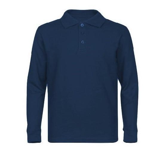 Wholesale Toddler Long Sleeve School Uniform Polo Shirt