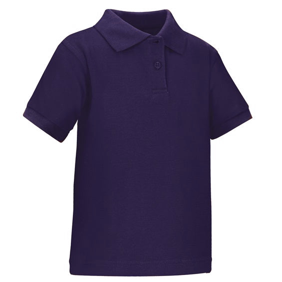 Wholesale Toddler Short Sleeve School Uniform Polo Shirt Purple