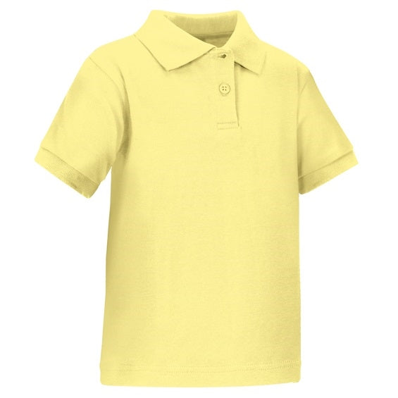 Wholesale Toddler Short Sleeve School Uniform Polo Shirt Yellow