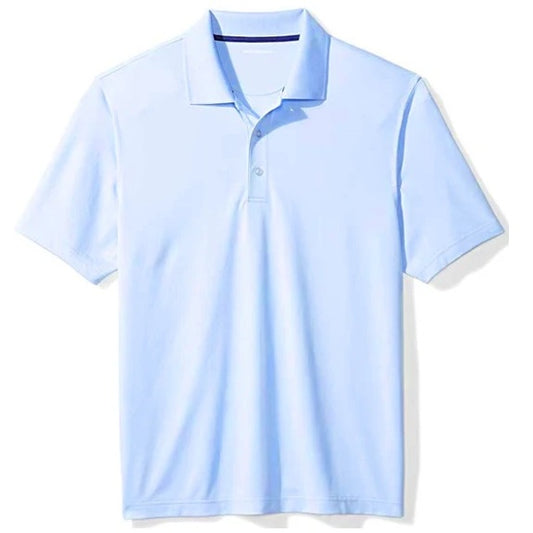 Wholesale Boys Dri Fit Performance Short Sleeve School Uniform Polo Shirt Light Blue