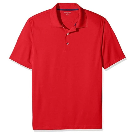 Wholesale Boys Dri Fit Performance Short Sleeve School Uniform Polo Shirt Red